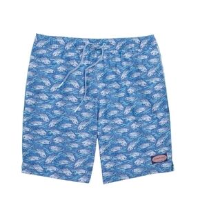 Vineyard Vines Blue Fish Print Men's Shorts